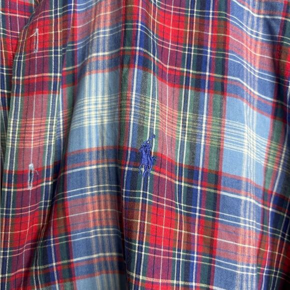 Ralph Lauren Blake short sleeve button down shirt men’s size large blue - Picture 3 of 5